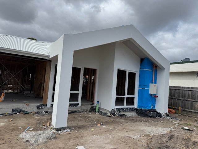 Acrylic rendering modern home finish