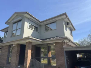 Completed crack repair and Dulux Acrashield coating on a home in Endeavour Hills