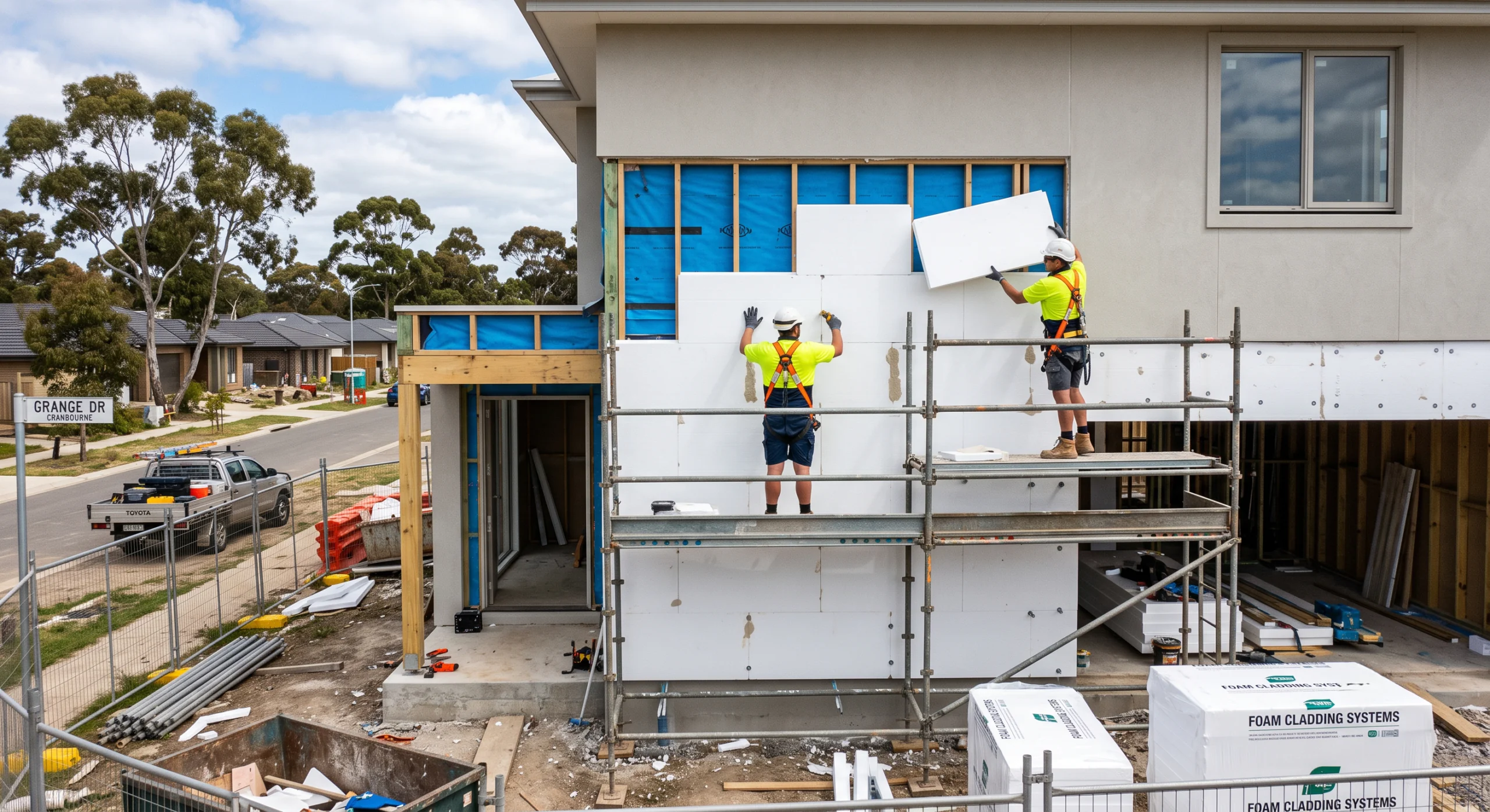 foam-cladding-installation-cranbourne-facade